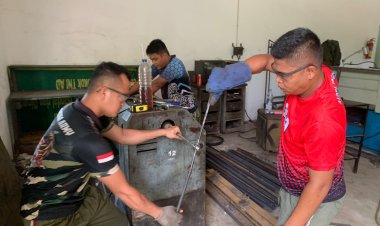 Kodam XIX Tuanku Tambusai Genjot Produksi Jembatan Gantung Garuda