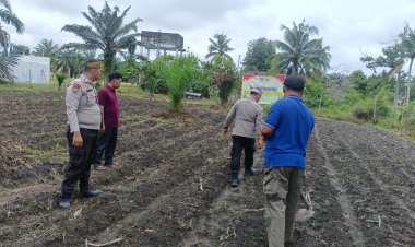Polsek Kunto Darussalam Dukung Program Swasembada Pangan Melalui Penanaman Jagung Pipil