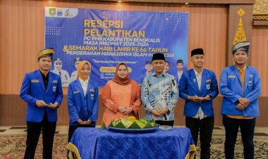 Bupati Kasmarni Ajak Pemuda Aktif Bangun Daerah, Hadiri Pelantikan PC PMII Bengkalis