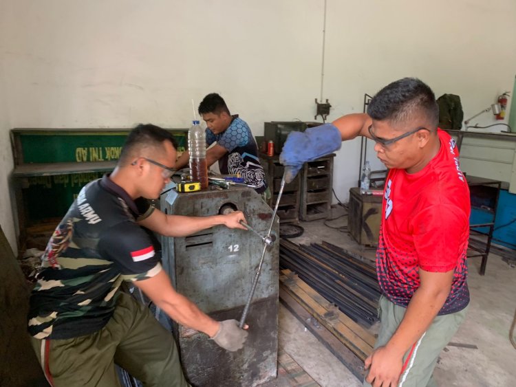 Kodam XIX/Tuanku Tambusai Genjot Produksi Jembatan Gantung Garuda