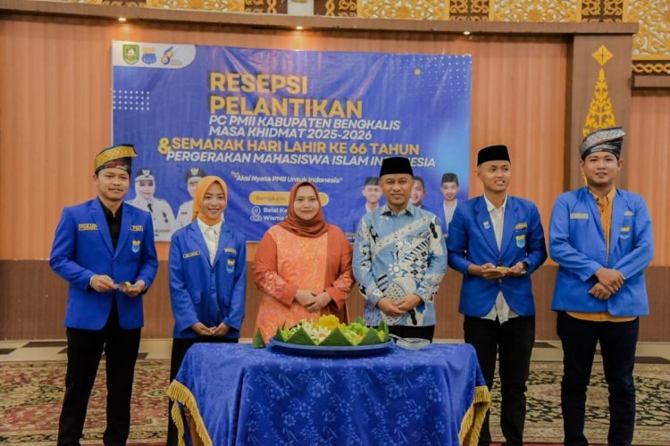 Bupati Kasmarni Ajak Pemuda Aktif Bangun Daerah, Hadiri Pelantikan PC PMII Bengkalis