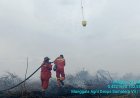 Tim Manggala Agni Riau Terkendala Angin Kencang Saat Padamkan Karhutla di Inhu, Kerahkan Dua Helikopter Water Bombing