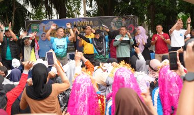 Sinergi Budaya dan Ekonomi, Bupati Siak Buka Lomba Senam Zapin Kreasi di CFD Tualang