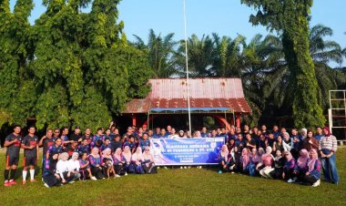 BRI BO Perawang dan PT KTU Perkuat Sinergi Melalui Olahraga Bersama
