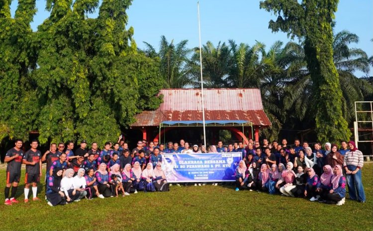 BRI BO Perawang dan PT KTU Perkuat Sinergi Melalui Olahraga Bersama