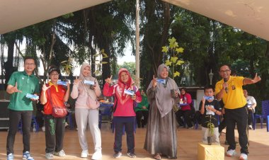 BRI Kanca Perawang Bersama Polsek Tualang Semarakkan Peringatan Hari Bhayangkara ke-80 dengan Senam Sehat