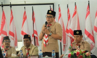 Alreza Ahyu Resmi Nakhodai Kwarcab Pramuka Rokan Hulu Periode 2024–2029