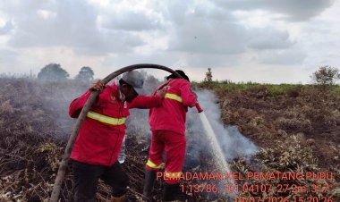 10 Titik Panas Menyala di Riau, Manggala Agni Lanjutkan Pendinginan di Pematang Pudu Bengkalis
