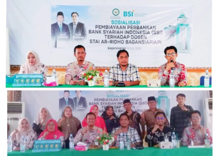 BSI KCP Bagansiapiapi Perkuat Sinergi dengan STAI Ar-Ridho Lewat Sosialisasi Pembiayaan Syariah