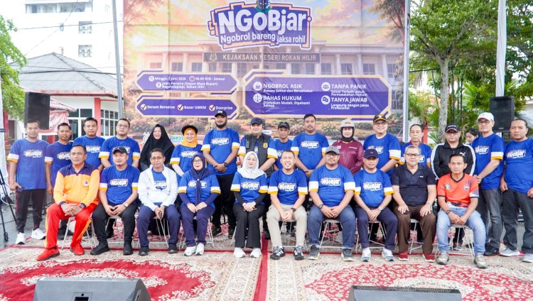 Hadiri Peluncuran NGOBJAR, Wabup Jhony Charles Puji Inovasi Pelayanan Publik Kajari Rohil