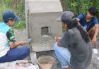 Tim KKN-PPM UGM Bentala Melayu Bangun Rocket Stove, Inovasi Pengelolaan Limbah dan Cegah Karhutla di Kampung Langkai Siak