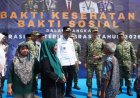 Kaster TNI Pimpin Bakti Kesehatan dan Sosial di Dabo Singkep, Kodam XIX Tuanku Tambusai Salurkan 636 Paket Sembako