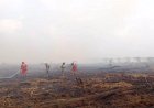 45 Titik Panas Menyala di Riau, Tim Manggala Agni Berpacu dengan Angin di Lokasi Karhutla