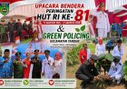 Gerakan Green Policing Warnai Upacara HUT ke-81 RI di Tandun