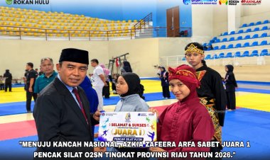 Sabet Juara 1 Pencak Silat O2SN Tingkat Provinsi Riau, Azkia Zafeera Arfa Kantongi Tiket ke Nasional