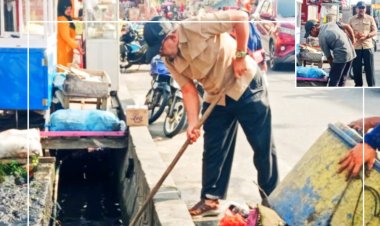 Dinas Lingkungan Hidup Rokan Hilir Keruk Drainase di Sejumlah Jalan, Cegah Banjir dan Malaria