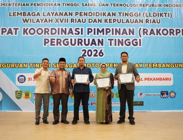UIR Borong 11 Piagam Penghargaan dari LLDIKTI Wilayah XVII Riau - Kepri