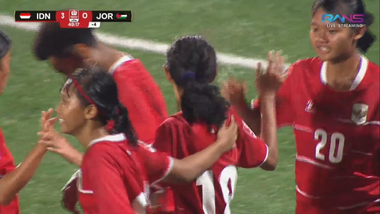 Hasil Babak I Garuda Pertiwi vs Yordania 3-0, Semifinal Srikandi Merdeka Cup 2026, Skuad Asuhan Timo Scheunemann Pesta Gol