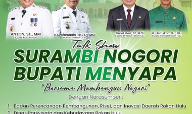 Hari ini, “Surambi Nogori Bupati Menyapa”, Bahas Strategi Pembangunan di Tengah Keterbatasan Fiskal
