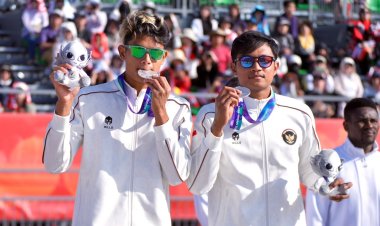 Bintang Akbar dan Sofyan Rachman Tim Voli Pantai Putra Indonesia Raih Perak di Asian Games Aichi-Nagoya 2026