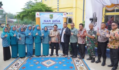 Bupati Bistamam Resmikan Program NAN BISA di Rimba Melintang, Warga Rohil Lebih Mudah Akses Layanan