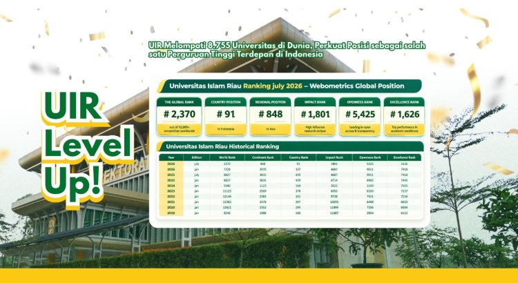 UIR Lompati 8.755 Universitas di Dunia, Posisikan Sebagai Salah Satu Perguruan Tinggi Terdepan di Indonesia