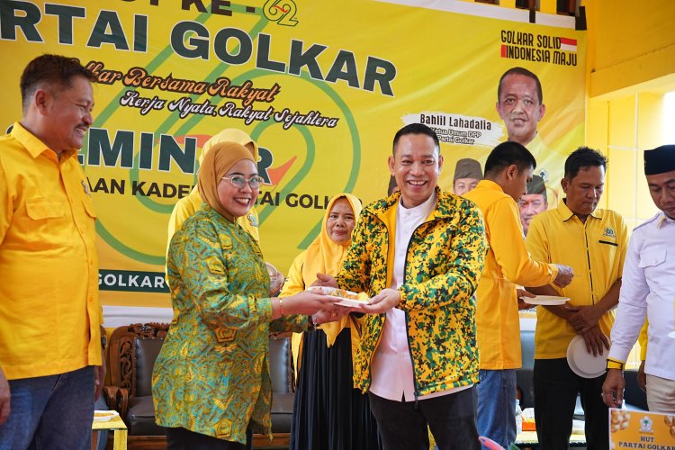 Peringati HUT ke-62 Golkar, Indra Gunawan Pimpin Ziarah Pahlawan dan Bantuan Sosial di Siak