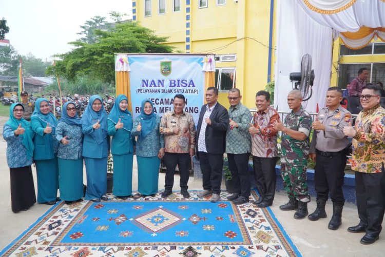 Bupati Bistamam Resmikan Program NAN BISA di Rimba Melintang, Warga Rohil Lebih Mudah Akses Layanan